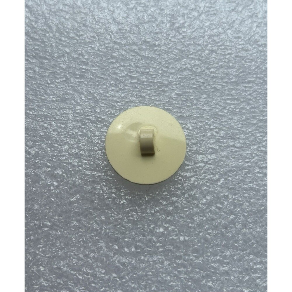 Vintage Cream Pearl Celluloid Metal Anchor Button - Picture 2 of 4
